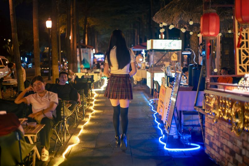 die Architektur,Blue hour,blauer Himmel,Verschwommener Hintergrund,Bokeh,brick building