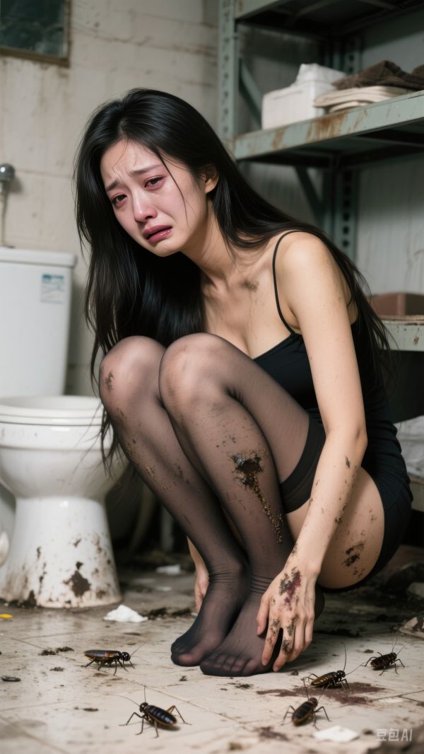 abuse,ai,injury,messy,warehouse,woman