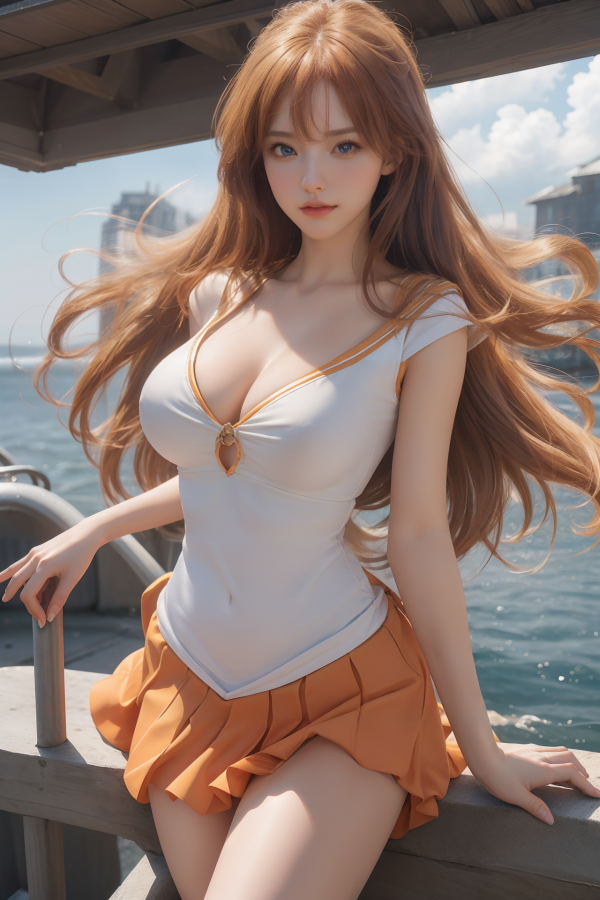 AIGC,anime girls,beautiful,cleavage,cosplay,female