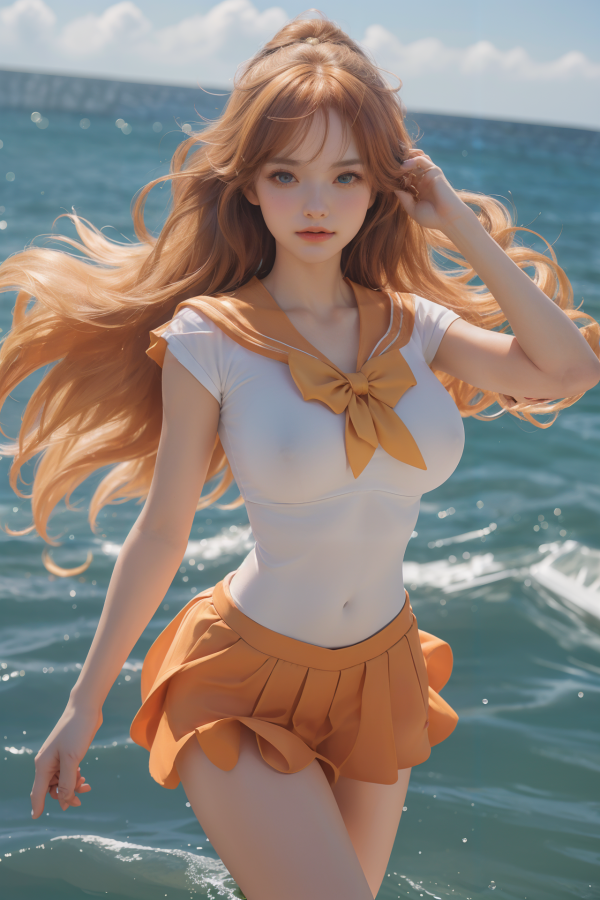 AIGC,anime girls,beautiful,cleavage,cosplay,female