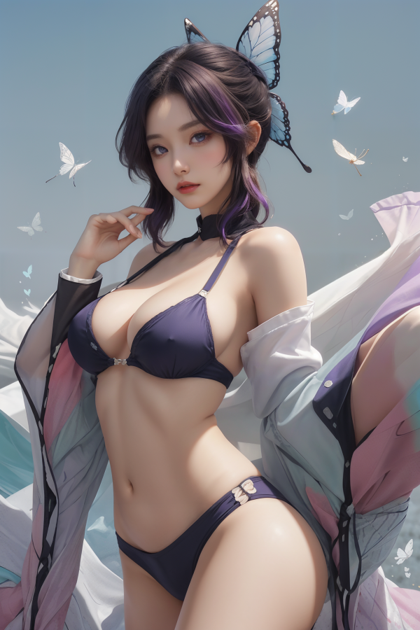AIGC,anime girls,bellissimo,seni,sfaldamento,cosplay