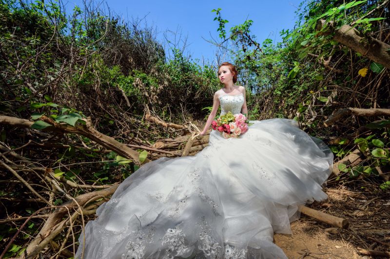 buket,afdeling,blomst,Skov,kjole,blad