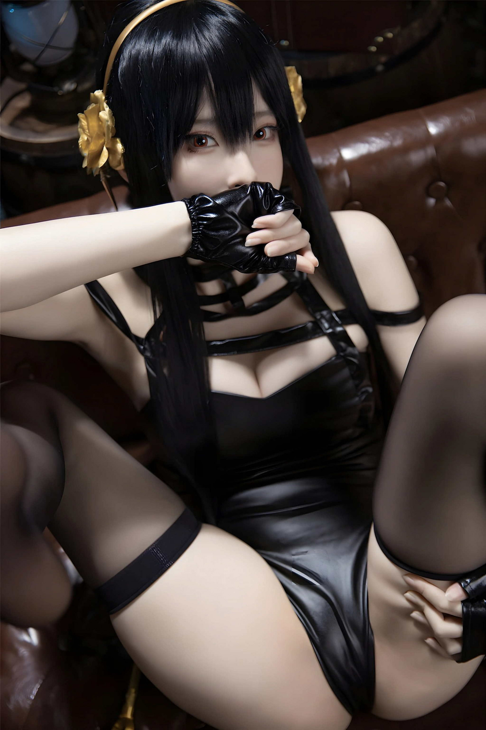 black bodysuit, cosplay, kvinde, Yor Forger
