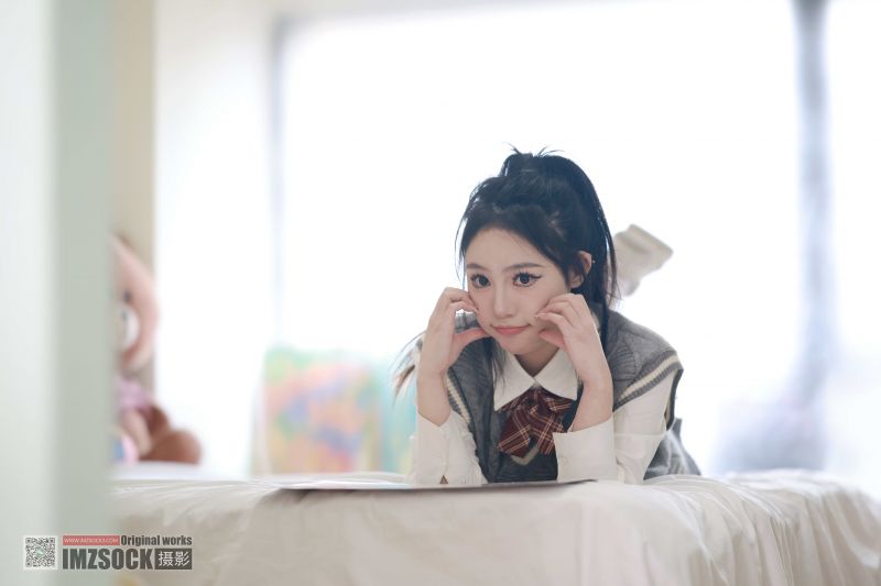 asijský,postel,ložnice,kočičí uši,dřeváky,roztomilý