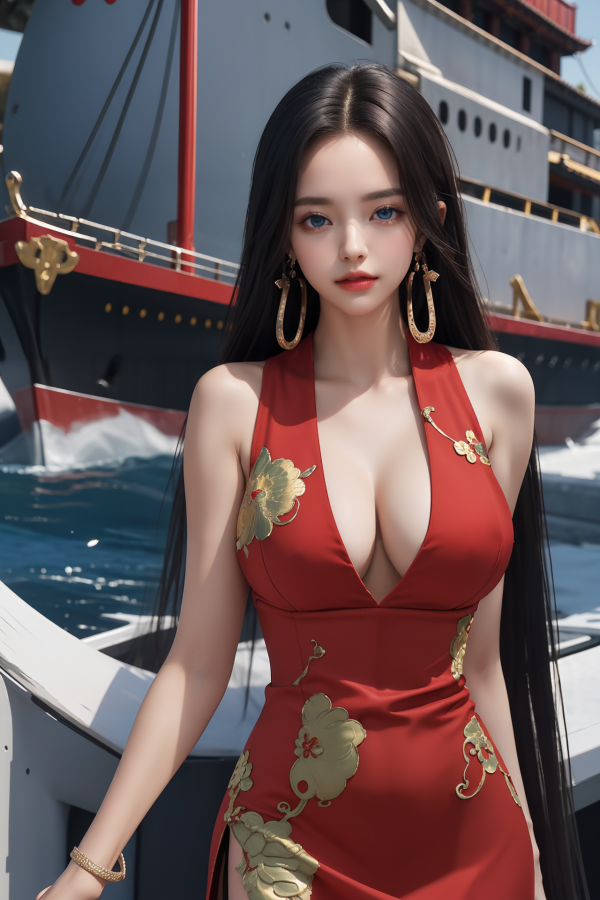 AIGC, beautiful, BoA, breasts, cleavage, cosplay