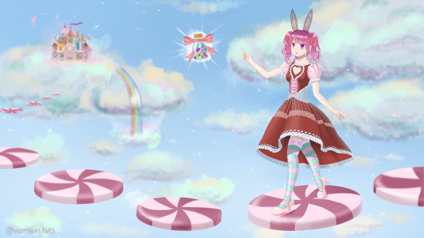 anime,cute,ART,bunny,bunny girl,candy