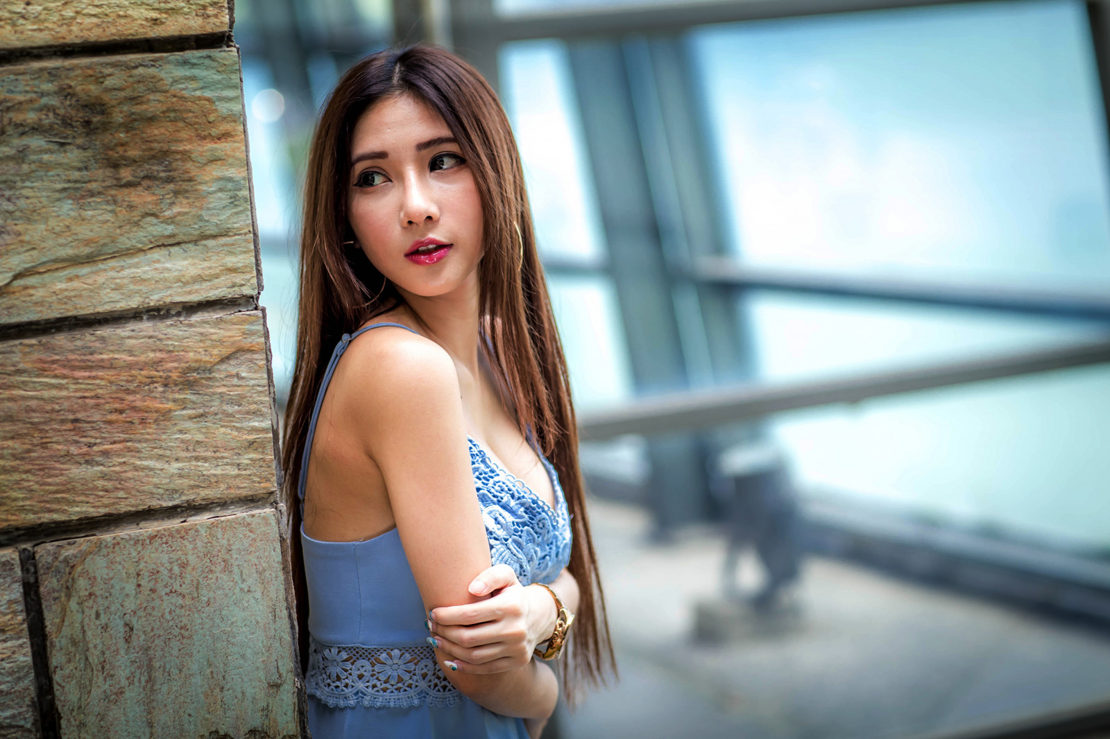 可愛い, モデル, 人