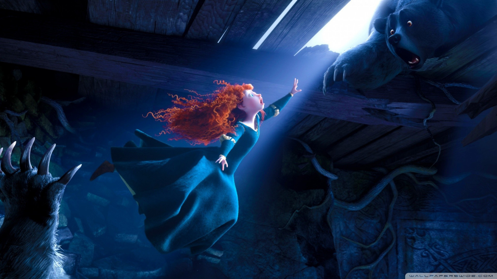 Wallpaper blue, animated movies, Disney, Brave, darkness, screenshot