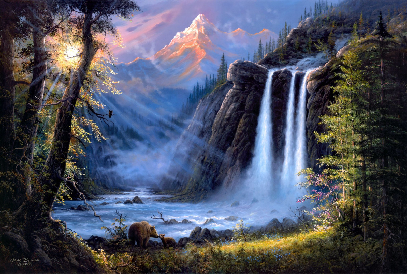 Блиц- вопросы - 5 - Страница 9 Art_evening_decline_falls_bears-1069344