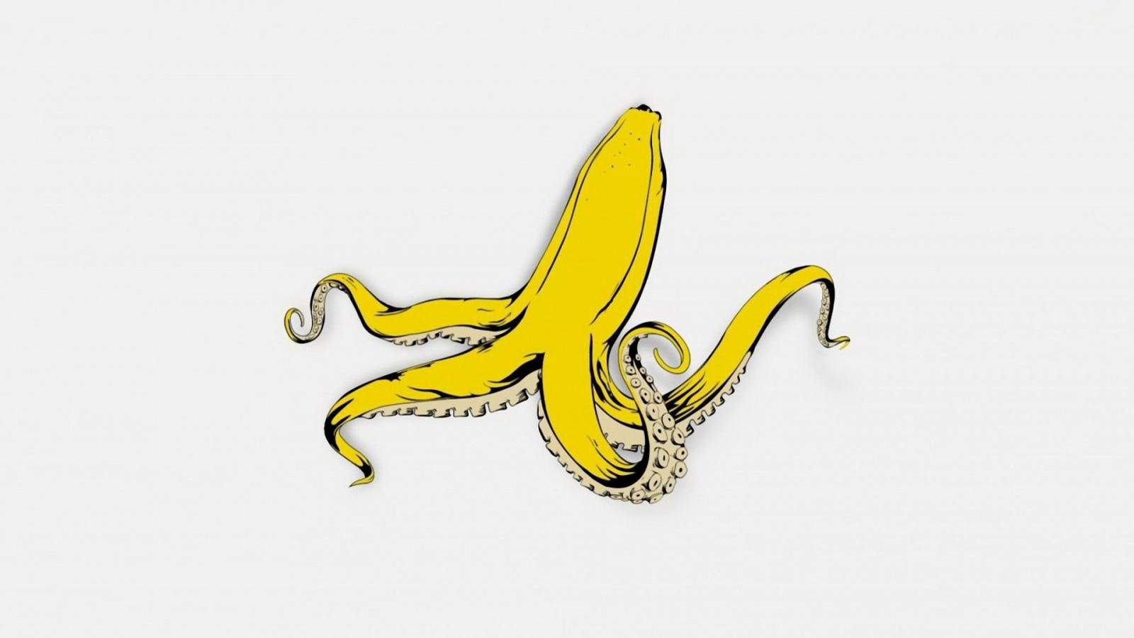 1920x1080 px, UMĚNÍ, umělecká díla, banán, oceán, chobotnice, moře, mořský život, Pod vodou