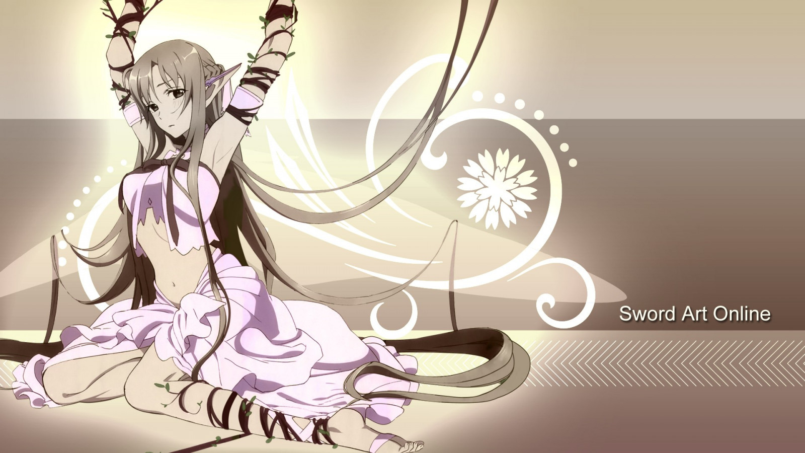 výkres, ilustrace, anime, anime dívky, Sword Art Online, Yuuki Asuna, kreslená pohádka, skica