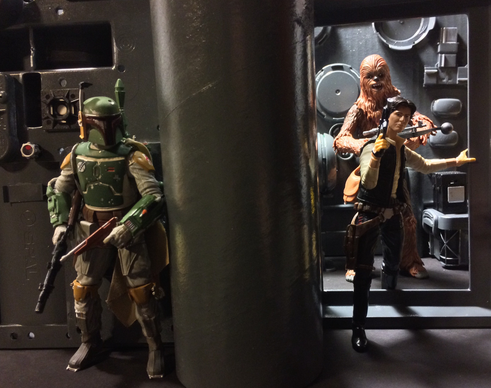 2, dva, 6, Černá, roy, hvězda, hvězdné války, palec, akce, vlna, sólo, postava, DIO, Jabba, série, lovec, Boba, války, šest, Chewie, štědrost, han, série obrazů, Chewbacca, HASBRO, Fett, Hutt, starwarsdiorama, starwarsblackseries, starwarsblackseriesdiorama, Huntersbase3, Diodiorama, blackseriesdiorama