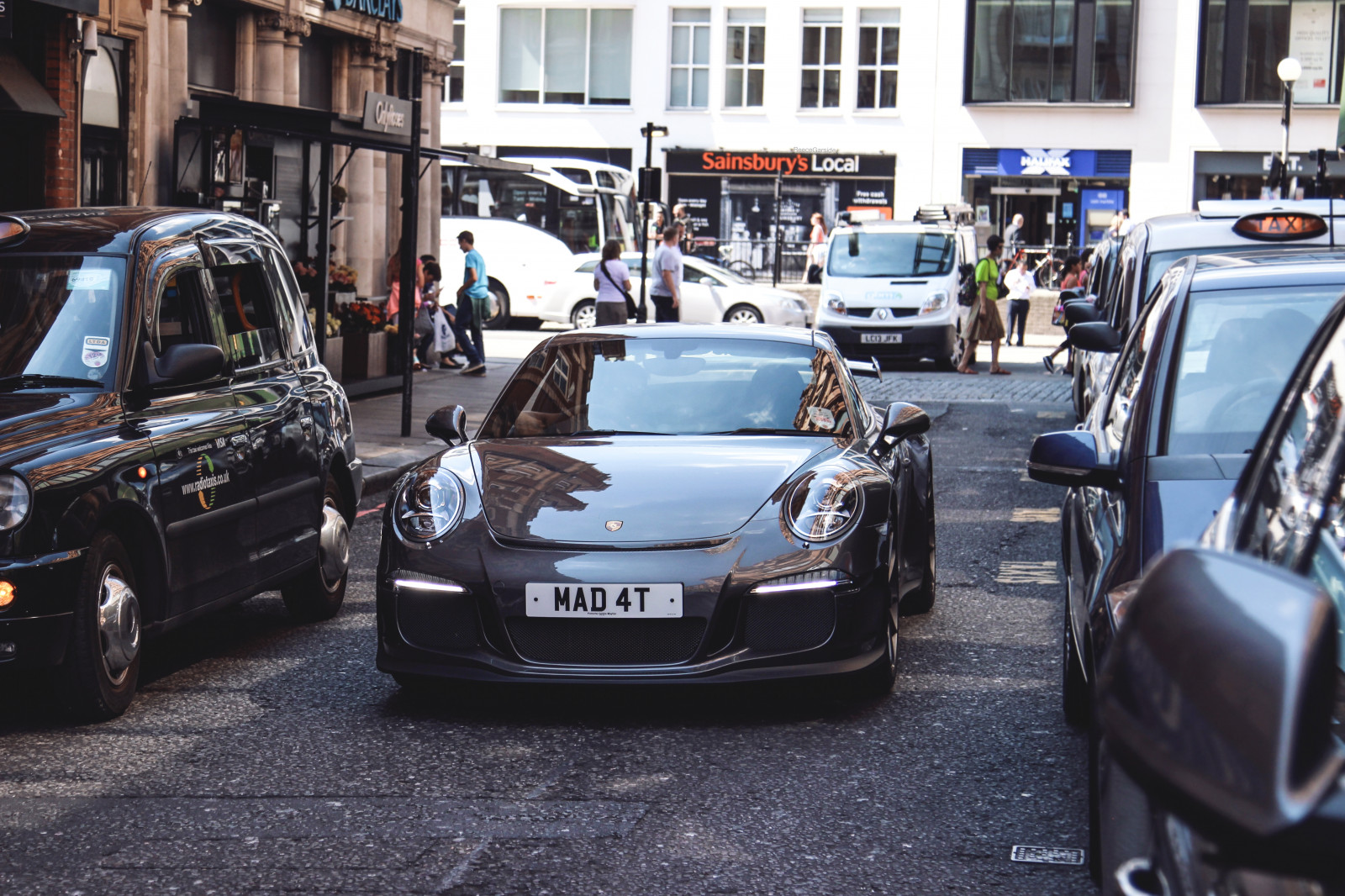 ulice, letní, slunce, Londýn, dějiny, auto, Kánon, 911, Harrods, Němec, Porsche, Mayfair, Vzácný, superauto, 991, GT3, pozorovatel, Hypercar, 911gt3, worldcars