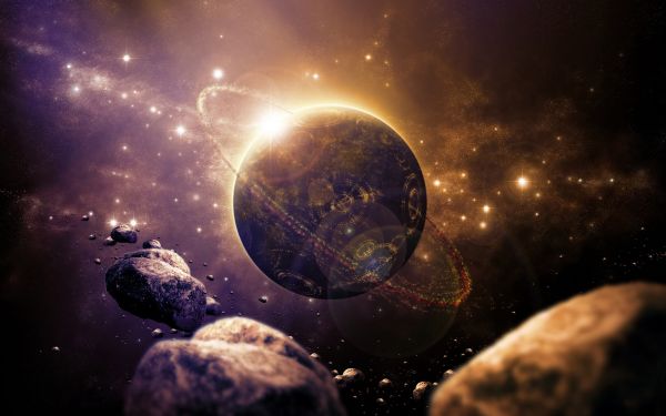 artwork,asteroid,digital art,fantasy art,planet,2560x1600 px
