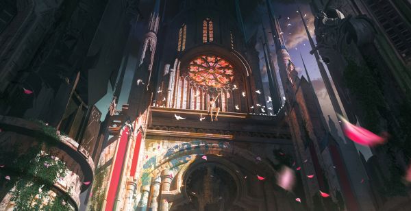 window,world,temple,facade,metropolis,midnight