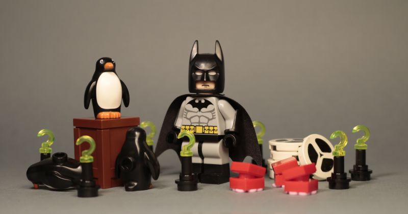 Lepakkomies,LEGO,kaupunki,robotti,Jokeri,hampaat