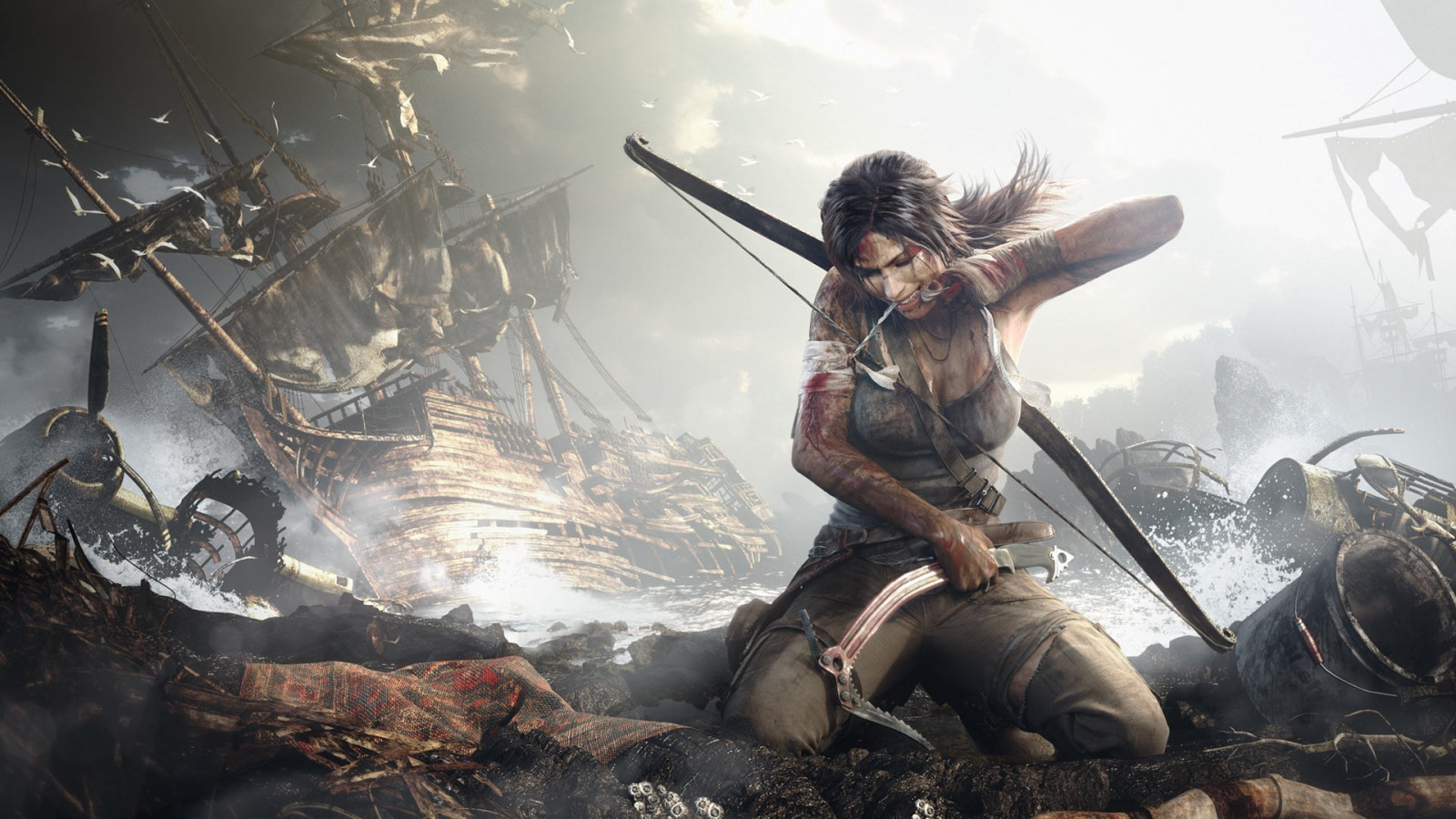 Arcos de cabelo, arqueiro, Tomb Raider, caçador, mitologia, Captura de tela, Papel de parede do computador, Jogo de pc, filme de ação