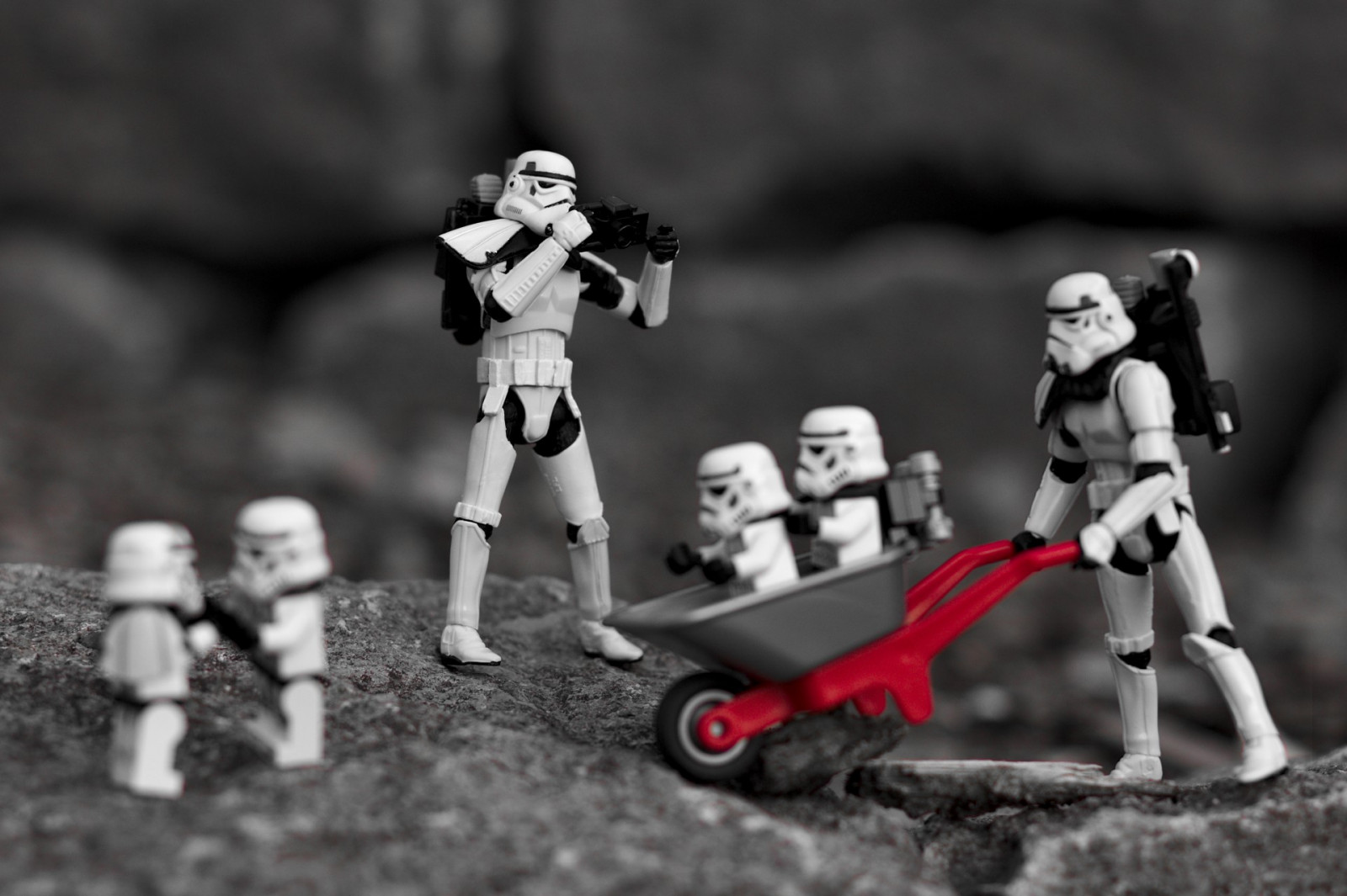 Černá, Černý a bílý, Hračka, černobílý, monochromatické fotografování, figurka, akční figurka