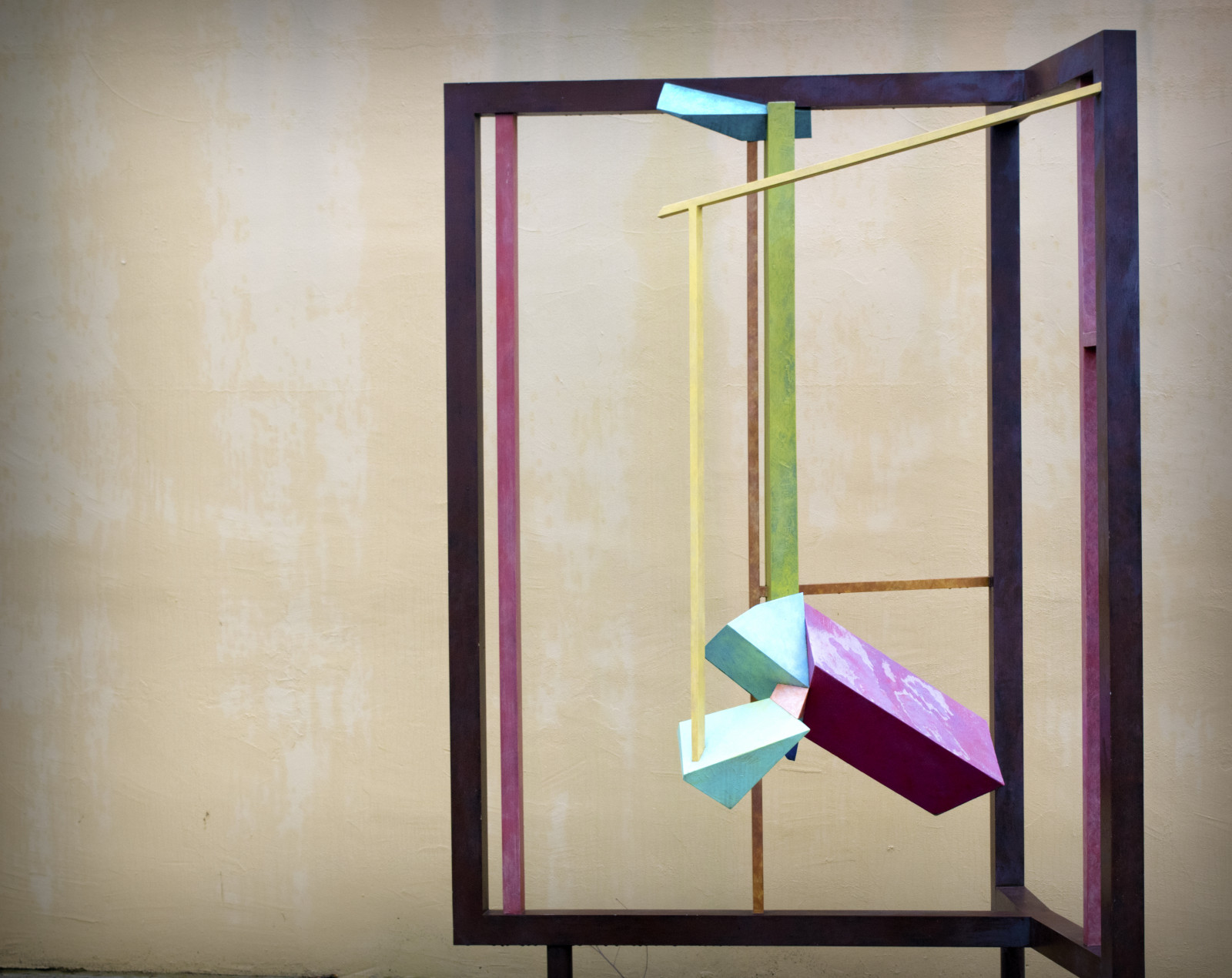 okno, abstraktní, Červené, stěna, zelená, žlutý, sklenka, Vzhled interiéru, Alexander, Alex, UMĚNÍ, barva, trikot, den, Nový, materiál, tvar, nábytek, pro, hamilton, moderní umění, Žaluzie okna, sochy, pozemky