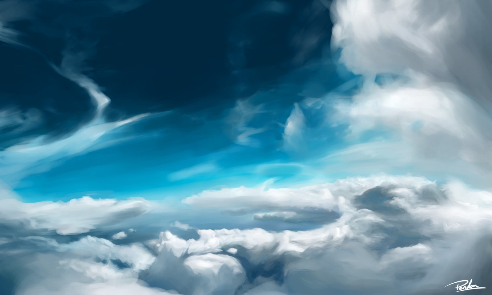 2000x1200 px, des nuages, illustration, ciel