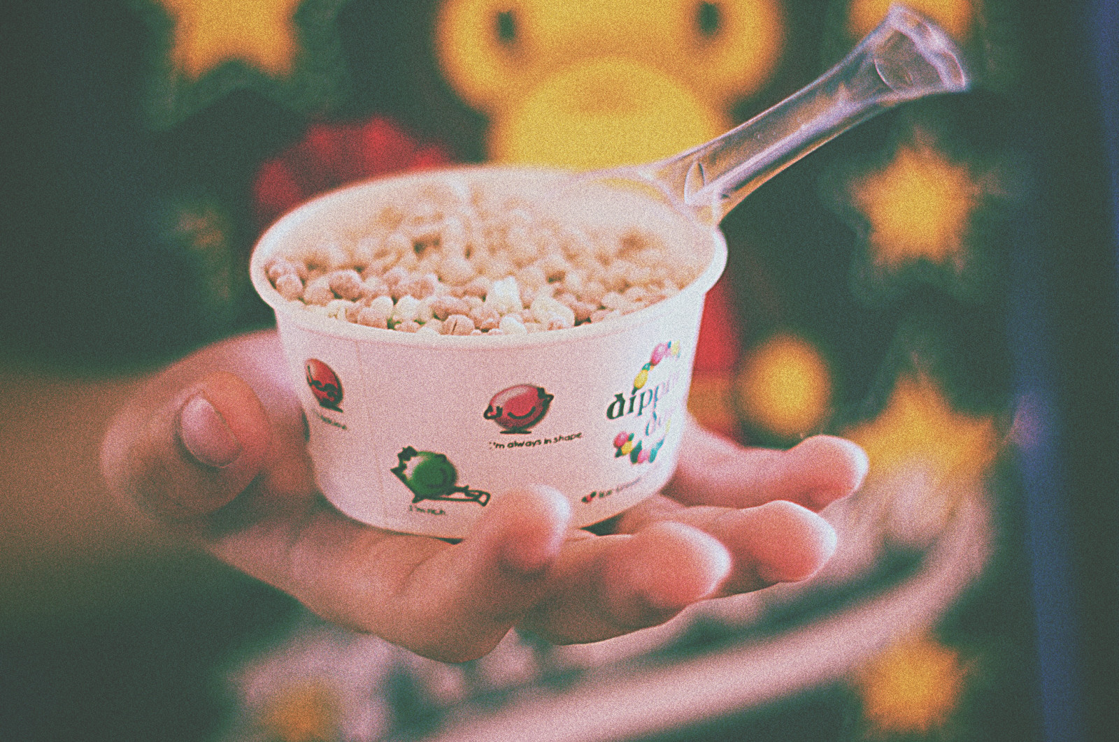 mad, is, Fløde, is, prikker, Dippin