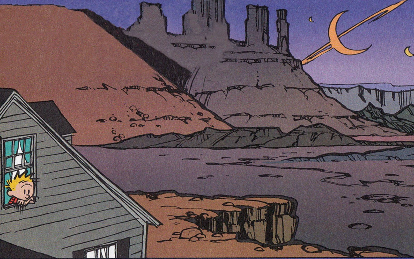 výkres, ilustrace, kreslená pohádka, komiks, Calvin a Hobbes, nástěnná malba, UMĚNÍ, skica, Snímek obrazovky