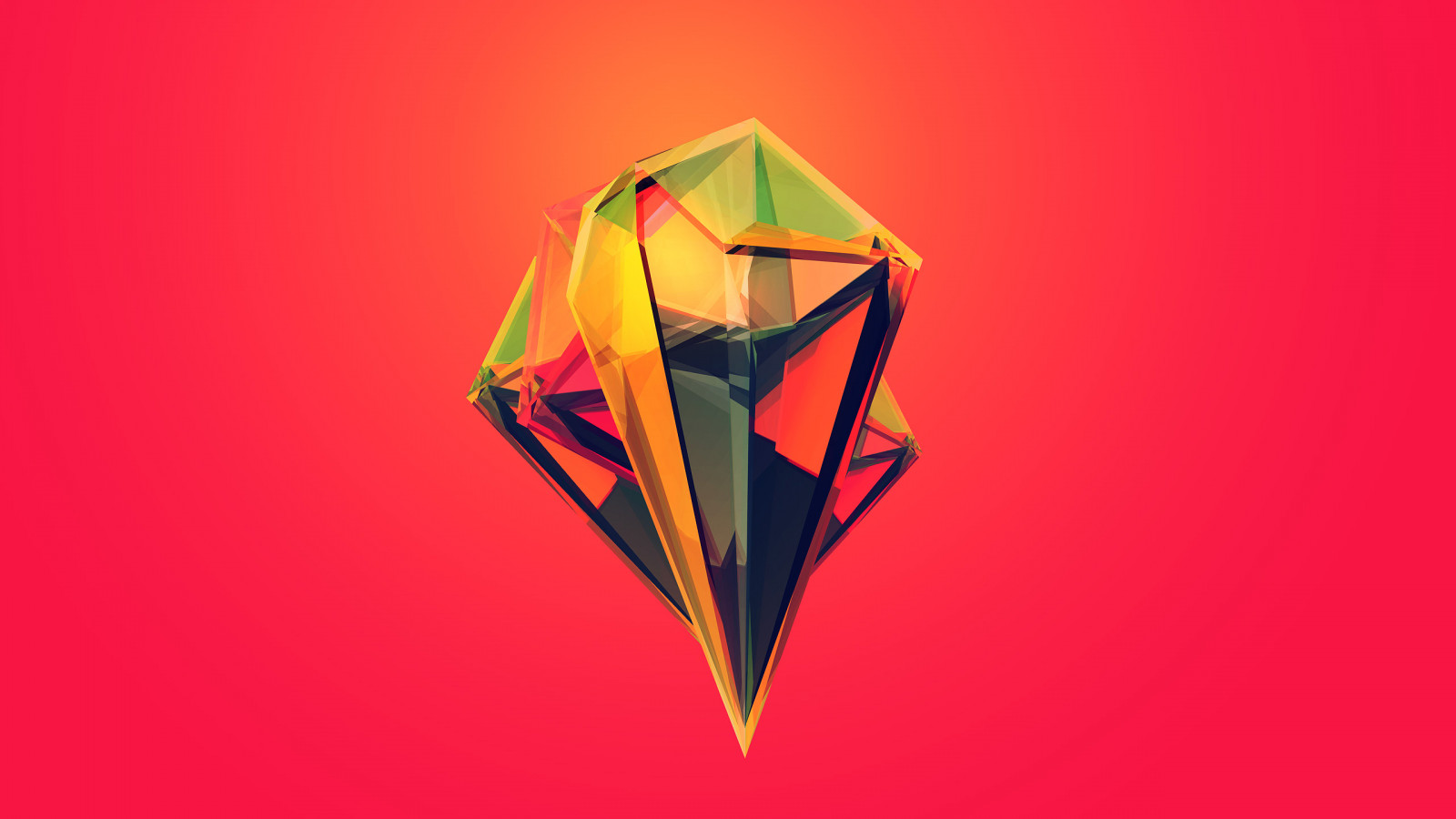 ภาพประกอบ, ศิลปะดิจิตอล, origami, Facets, จัสติน Maller, ของเล่น, ศิลปะ, 2560x1440 px, อวัยวะ, กระดาษพับ