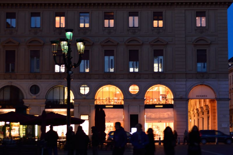 noc, mezník, město, světlo, osvětlení, centrum