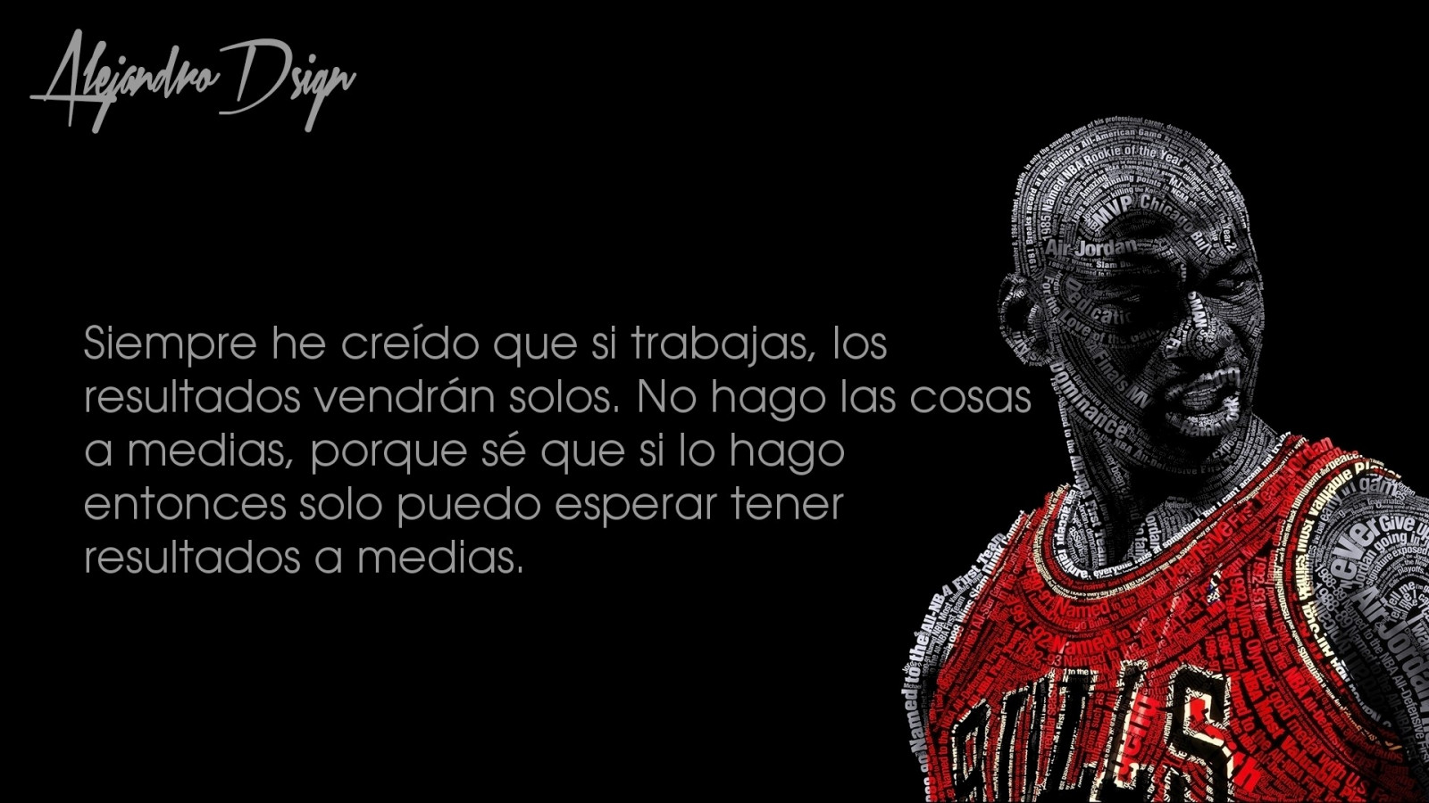 Fond d�écran citation, fond noir, texte, basketball