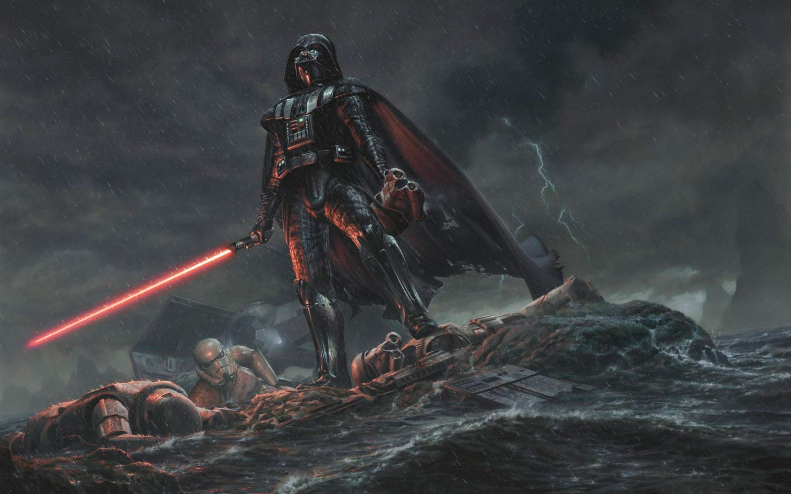 Krieg der Sterne, Kunstwerk, Science-Fiction, Darth Vader, Mythologie, Geisterschiff, Bildschirmfoto, Computer-Tapete, Geologisches Phänomen