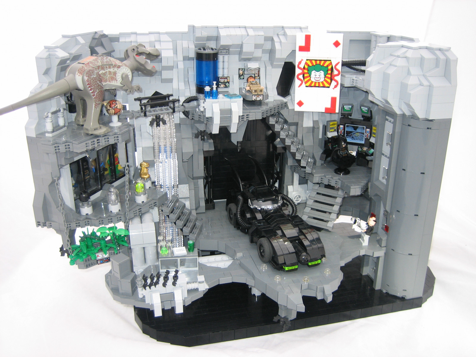 kostýmy, vodopád, Batcave, laboratoř, skály, LEGO, dinosaurus, výtah, netopýr, lékařský, hrdina, super hrdina, Bat-man, Žolík, jeskyně, Batmobile, poisonivy, civilní