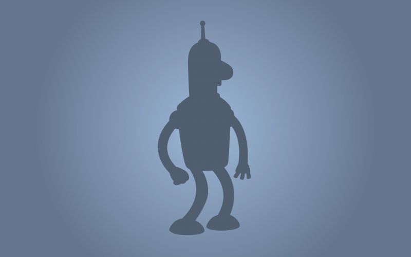 výkres, ilustrace, minimalismus, silueta, logo, Futurama výkres, ilustrace, minimalismus, silueta, logo, Futurama