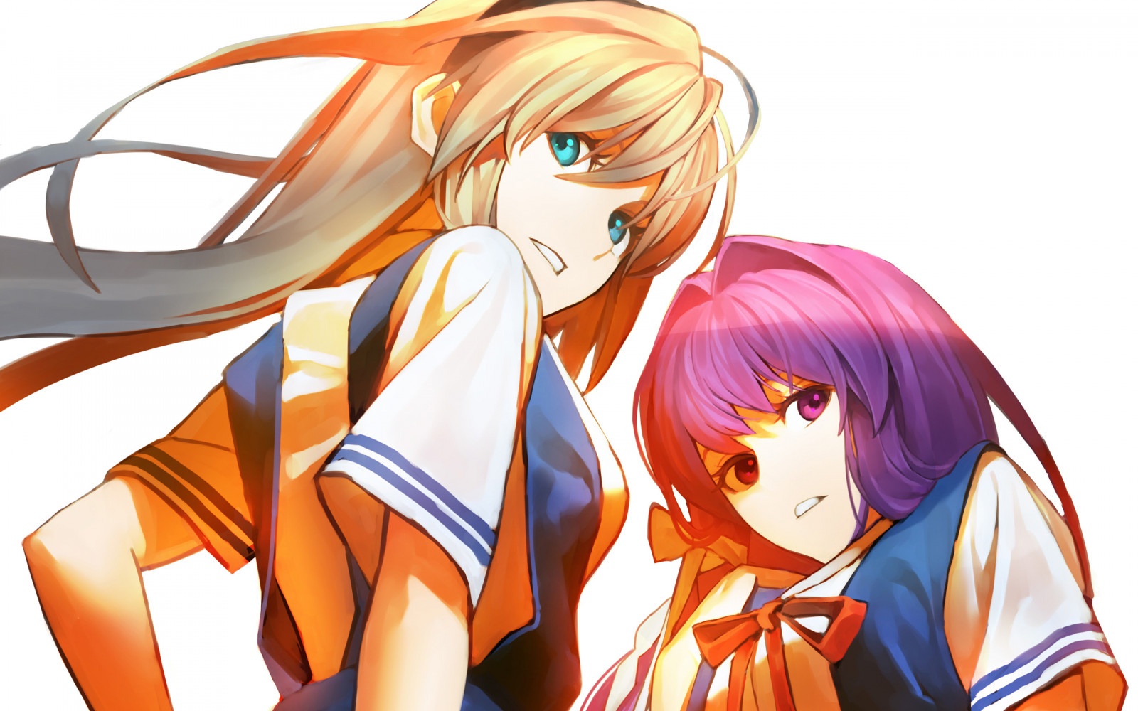 ilustrace, anime, anime dívky, umělecká díla, kreslená pohádka, Clannad, Sakagami Tomoyo, Fujibayashi kyou, 2560x1600 px, mangaka