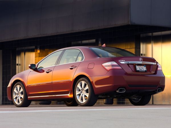 acura, RL, red, side view, style, Sedan