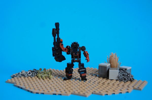 LEGO,big,gun,desert,drones,drone