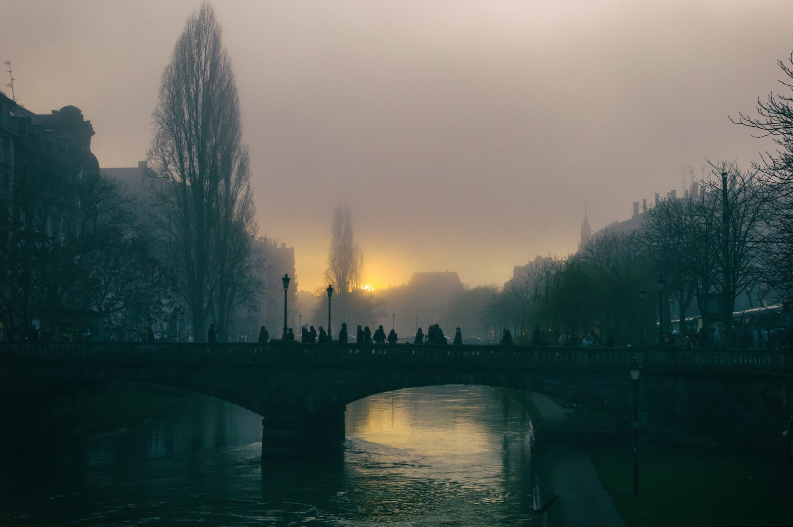 sollys, landskab, solnedgang, gade, bybilledet, nat, natur, afspejling, solopgang, aften, morgen, tåge, flod, atmosfære, skumring, Leica, dis, Strasbourg, Sky, tåge, vejr, daggry, mørke, photographersontumblr, artistsontumblr, atmosfærisk fænomen, leicam9, summiluxm50mmf14asph, yodamanu