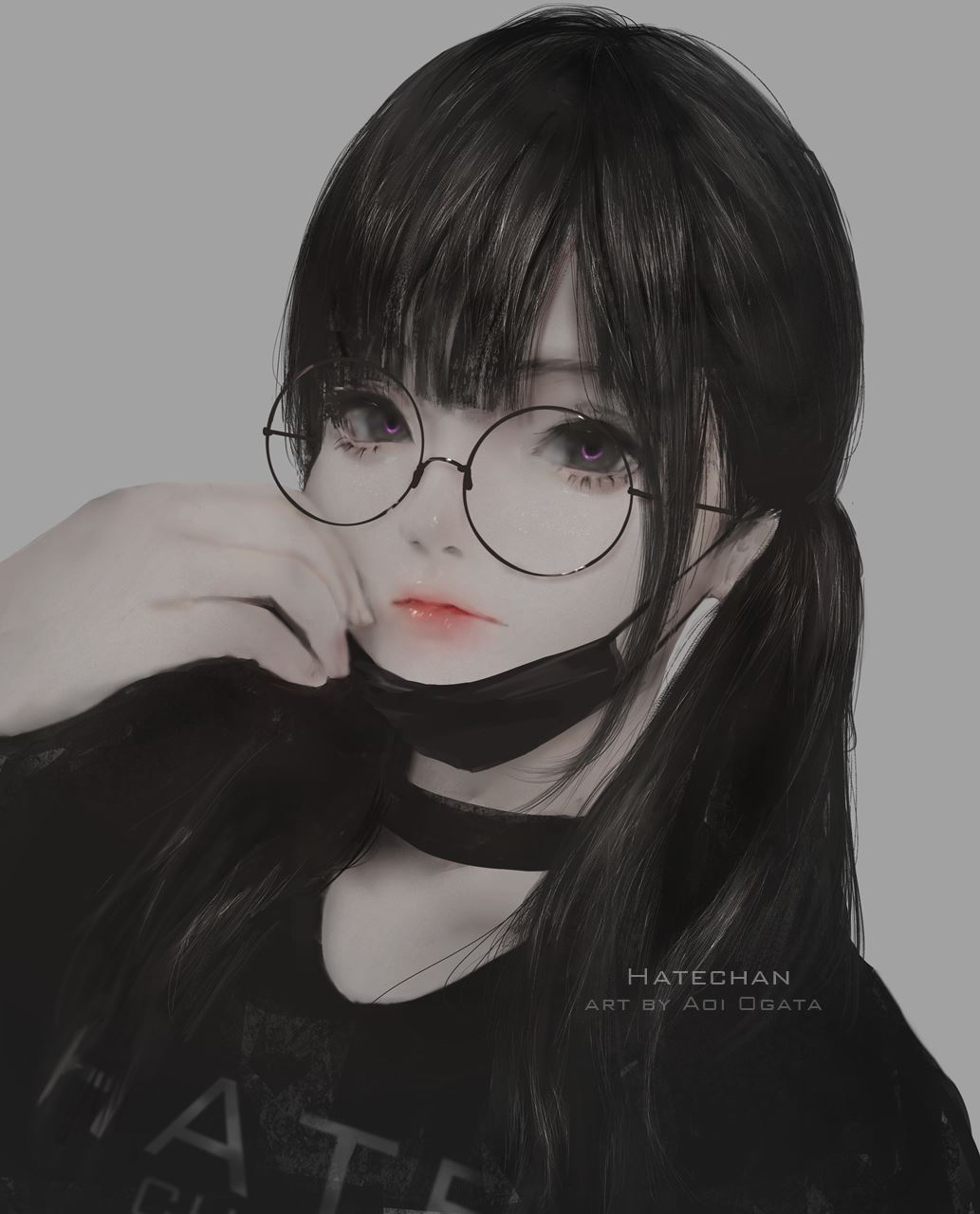 2D, Aoi Ogata, masca, ochelari