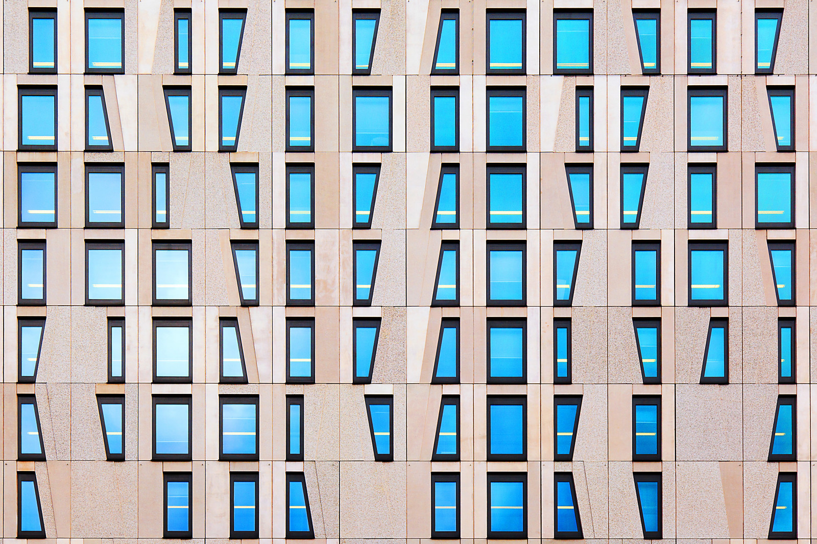 okno, architektura, stěna, symetrie, mrakodrap, modrý, Nizozemí, 2013, Rotterdam, Holandsko, UMĚNÍ, kancelářská budova, tvar, čára, nederland, fasáda, panelový dům, kantoorgebouw, architektura, stedin