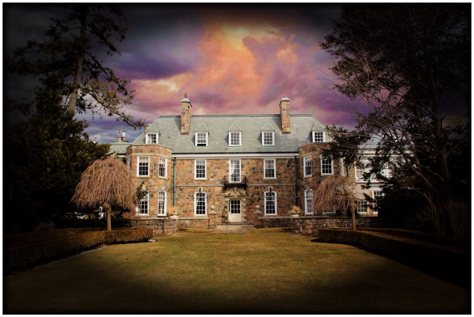 noc, architektura, nebe, zima, mraky, Dům, večer, historický, Kanada, Toronto, objektiv, NEMOCNICE, Ontario, trenér, atrakce, majetek, scéna, cestovat, budovy, historický, mezník, onasill, obraz, eos, panské sídlo, na, Snímek obrazovky, prezident, dějiště, Sunnybrook, konferenční místnosti, canonrebelsl1, sigma15250mm, torontomansions, balírny, McLean, mcleanhouse, canadapackers