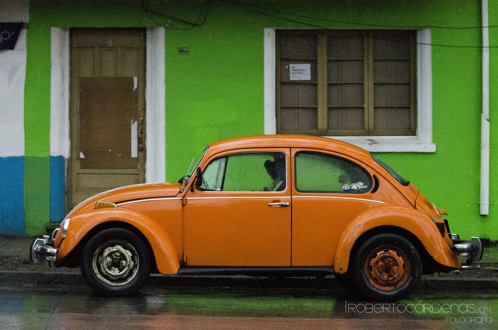 Wallpaper yellow, Volkswagen Beetle, Nikon, Vintage car, los, classic