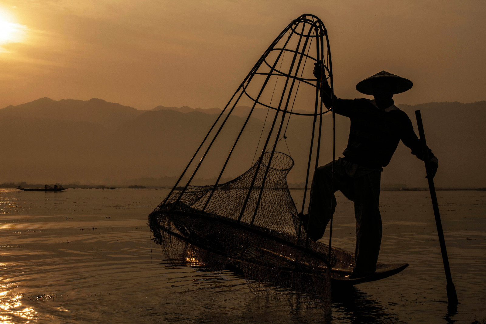 Wallpaper morning, light, Sun, lake, water, backlight, sunrise, lago