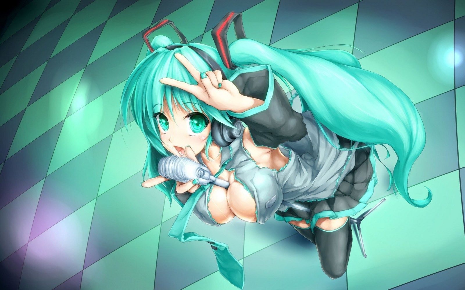 ภาพประกอบ, มือ, อะนิเมะ, Vocaloid, Hatsune Miku, นิ้วมือ, สีฟ้า, หญิงสาว, ภาพหน้าจอ, วอลล์เปเปอร์คอมพิวเตอร์, มังงะ
