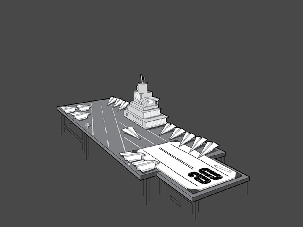 1024x768 px, humor, minimalismus, papírová letadla, jednoduchý, threadless