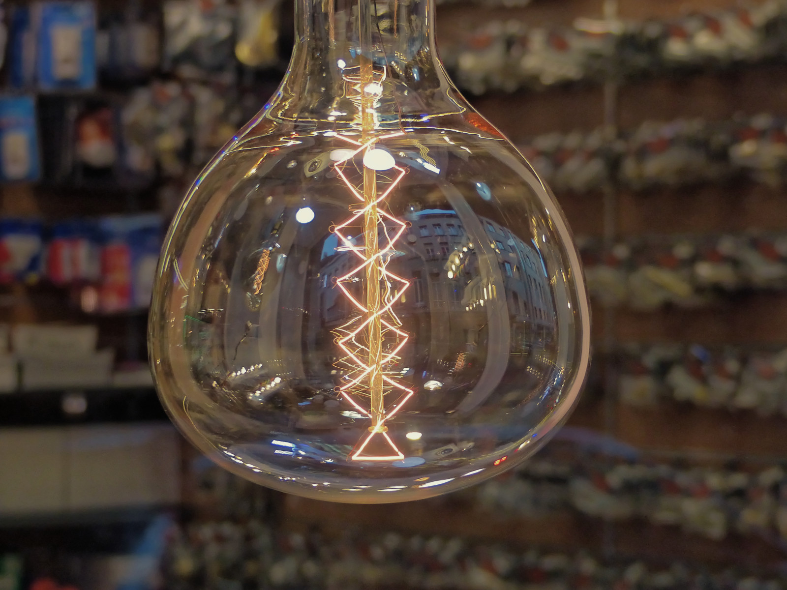 Wallpaper lamp, HDR, bokeh, Europe, Belgium, Brussels, Panasonic