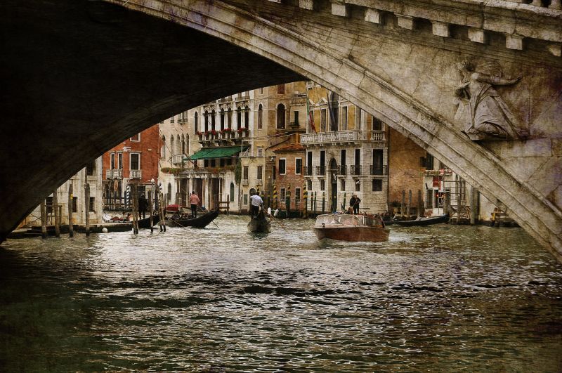ponte,Veneza,Itália,textura,agua,Photoshop
