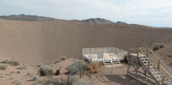 crater,Sedan Crater,USA,Nevada,atomic bomb,nuclear