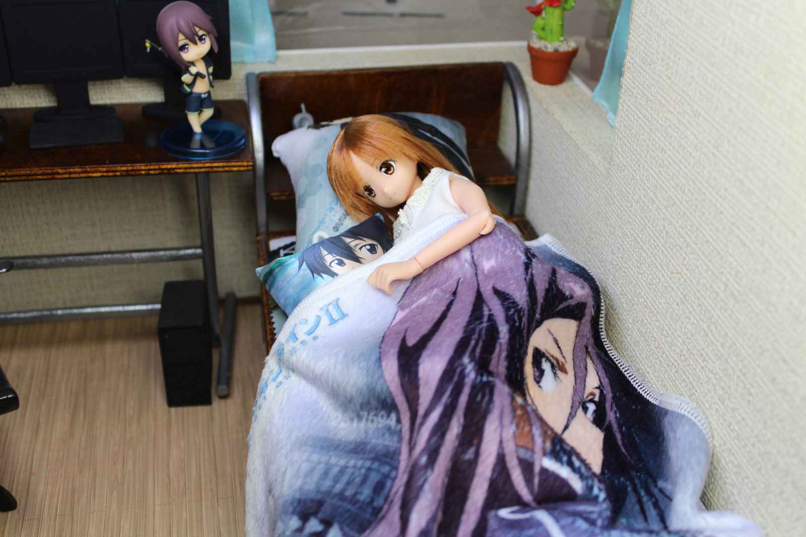 pokoj, místnost, nachový, panenka, dívka, azon, Sao, SwordArtOnline, asuna