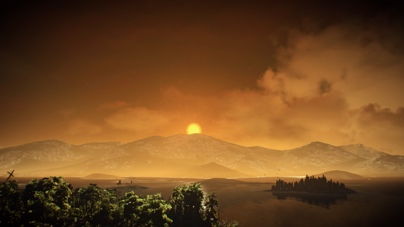 luce del sole, videogiochi, tramonto, cielo, Alba, sera