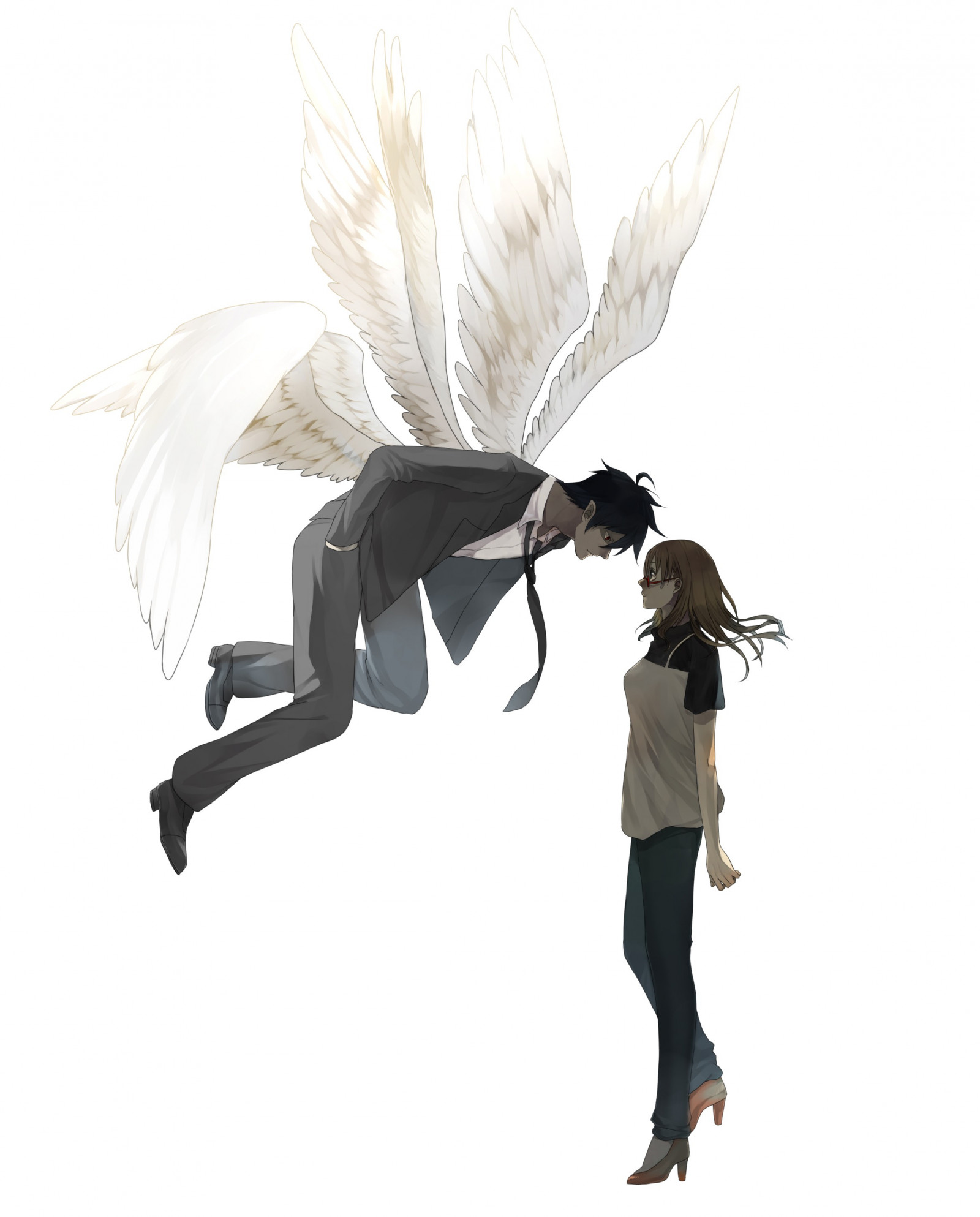 ilustrace, kreslená pohádka, Yondemasu yo Azazel san, Sakuma Rinko, Akutabe, pták, křídlo, figurka, akční figurka