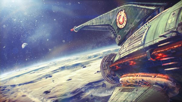 スペース,車両,宇宙船,雰囲気,フツラマ,夜